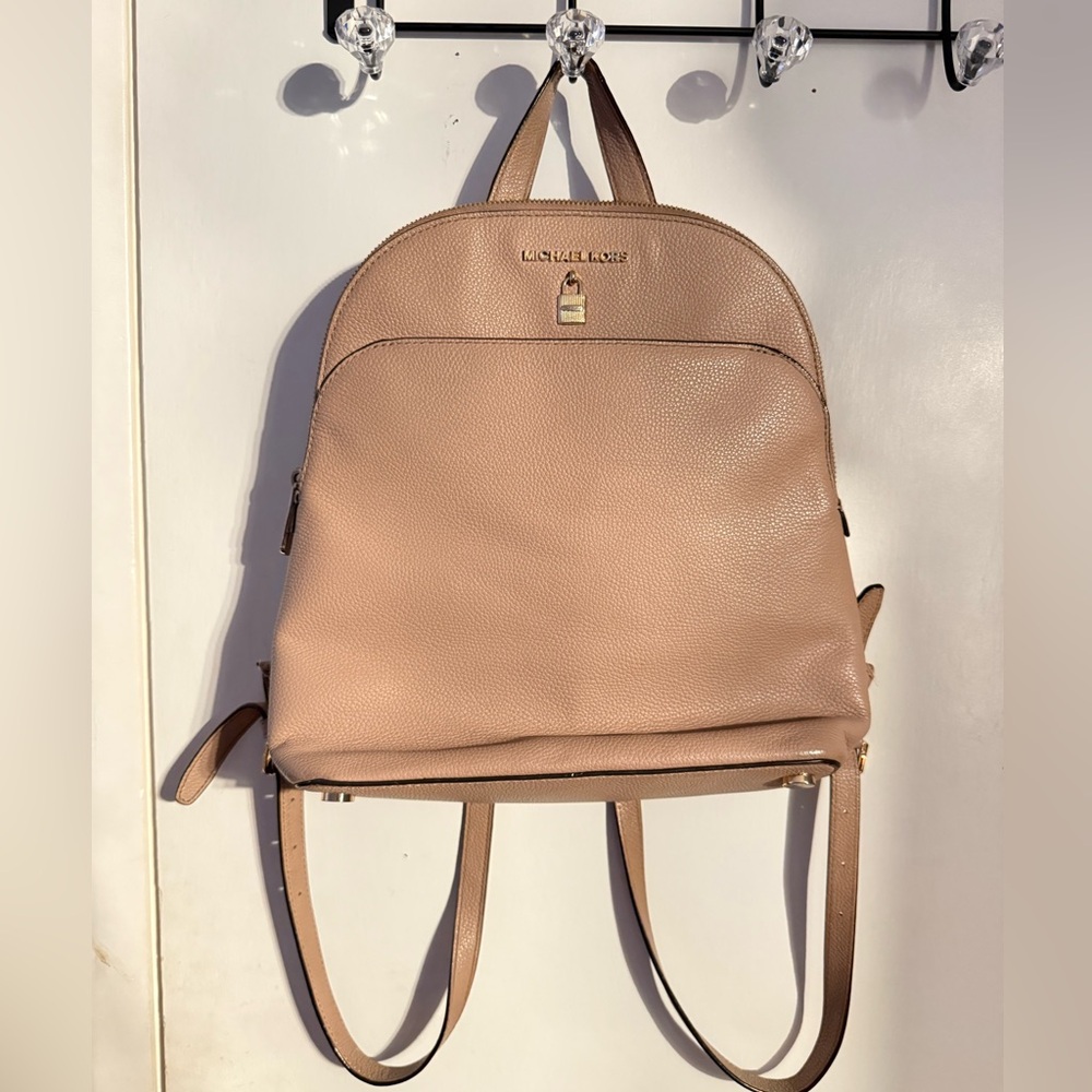 Michael Kors Blush Pink Leather Backpack